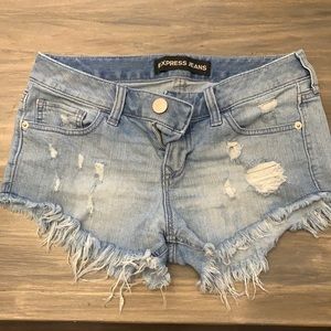 Express denim jean shorts